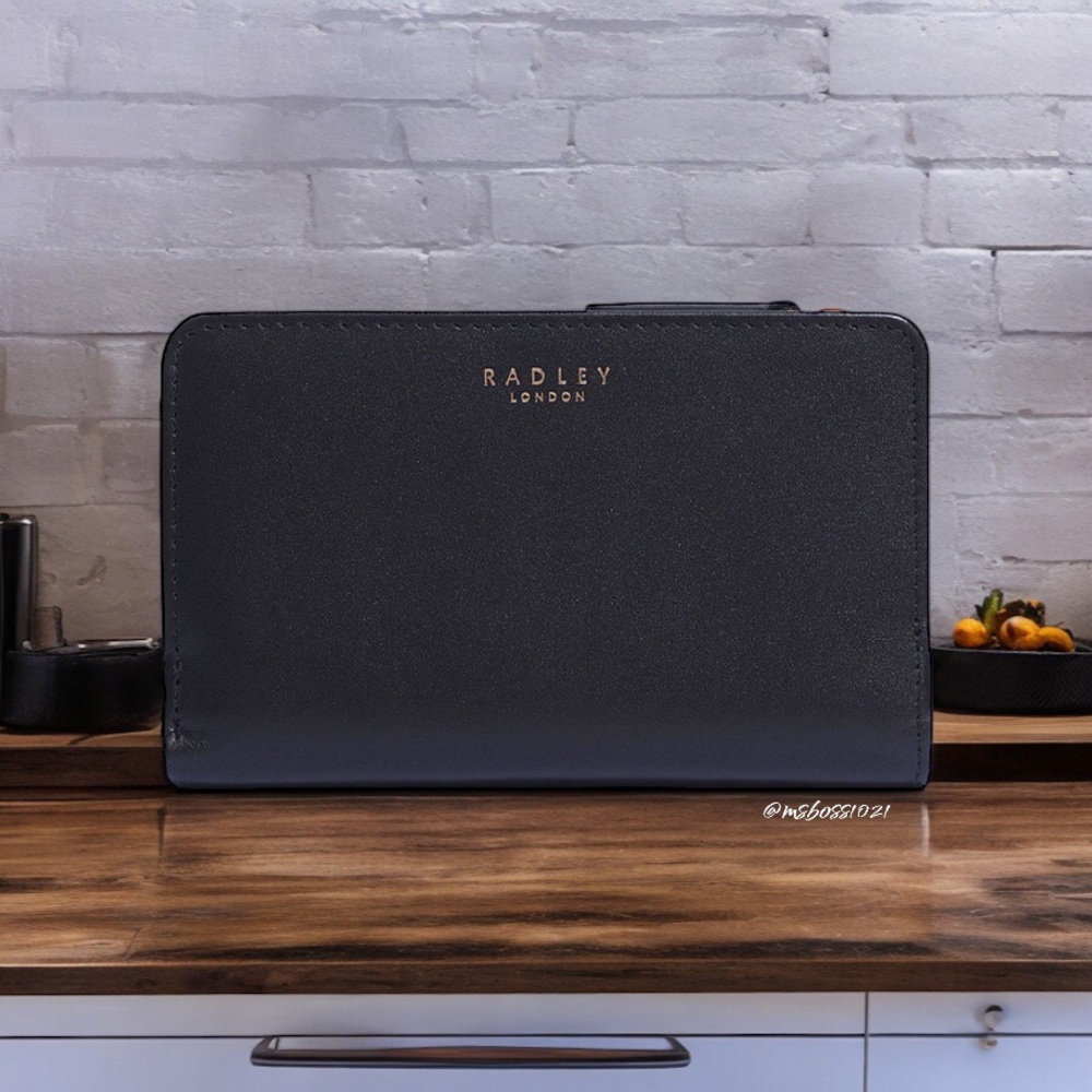 RADLEY LONDON Heritage Dog Outline Wallet in Black NWT - Picture 2 of 3